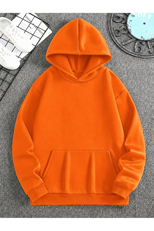 Solid Color Cotton Men's Sweatshirt