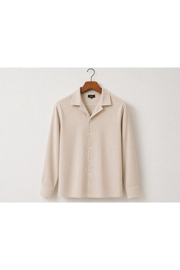 New Season Ottoman Long Sleeve Shirt Stretchy Ribbed Fabric