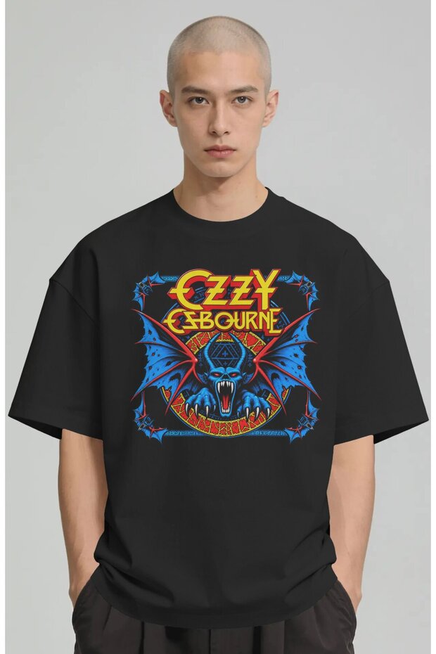Ozzy Osbourne Rock Metal Singer Printed Unisex Oversize Premium T-Shirt