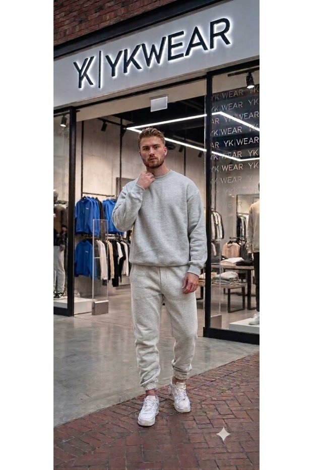 Premium Quality Oversize Unprinted Color Unisex Tracksuit Set