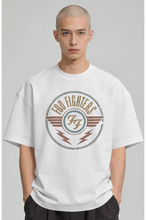 Foo Fighters Rock Metal Music Band Printed Unisex Oversize Premium T-Shirt