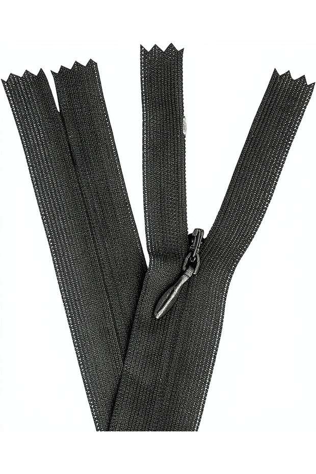 50cm Black Concealed Zipper 10 Pieces