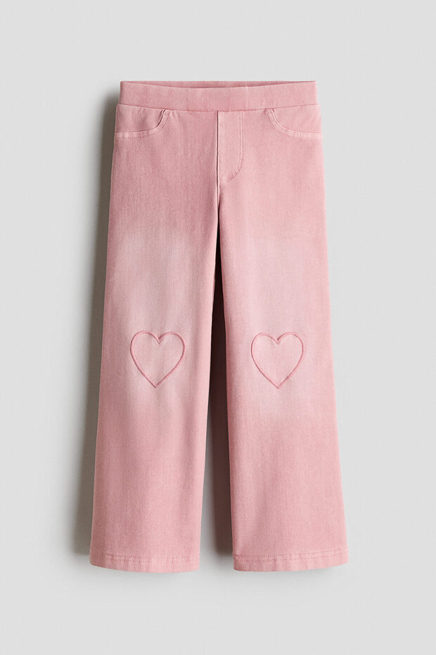 Kot Görünümlü Geniş Jegging
