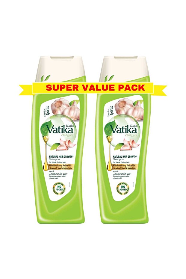 Naturals Spanish Garlic Natural Hair Growth Shampoo Value Pack 2 x 400 ml