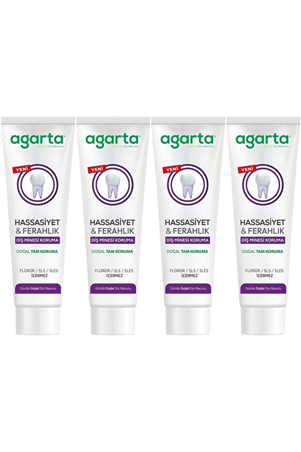 Natural Full Protection Toothpaste 90 ml Sensitivity & Freshness (Set of 4)