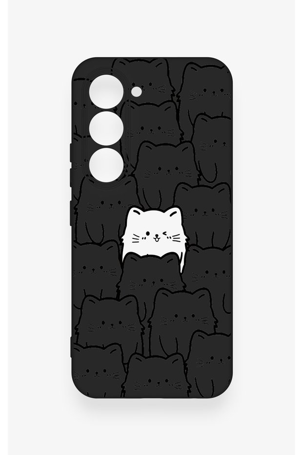 Many Cats Patterned Silicone Case Compatible with Tecno Spark 40 Pro