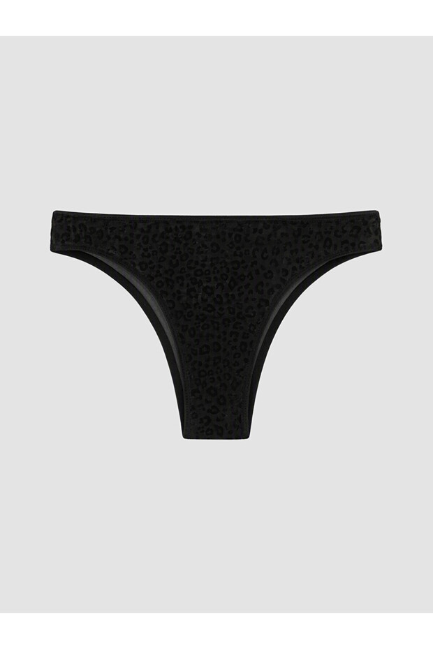 I Leopard Embroidered Brazilian Panties from Freezen Store