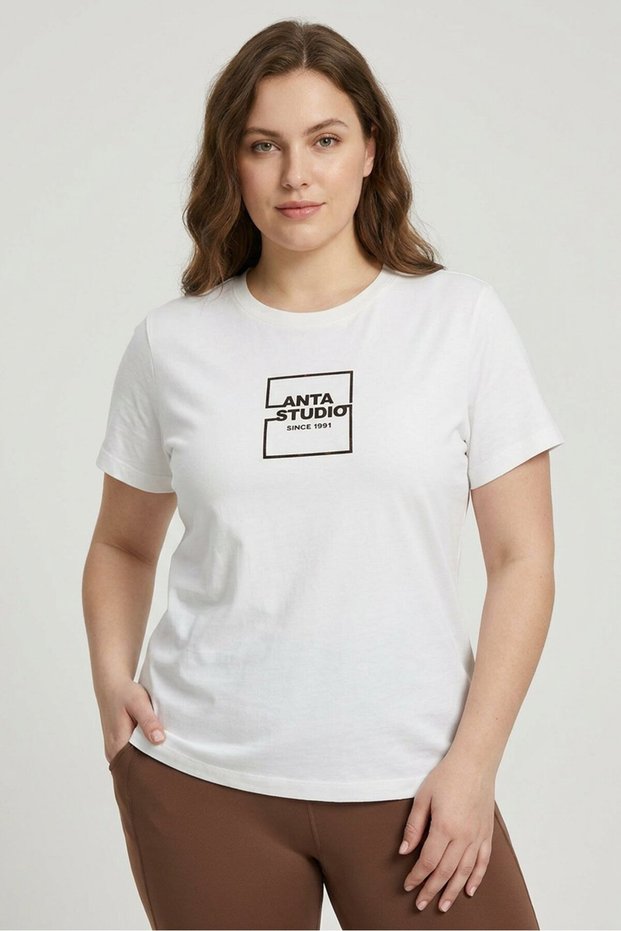 Women Sportswear Fit Short Sleeve Outdoor T-Shirt, White