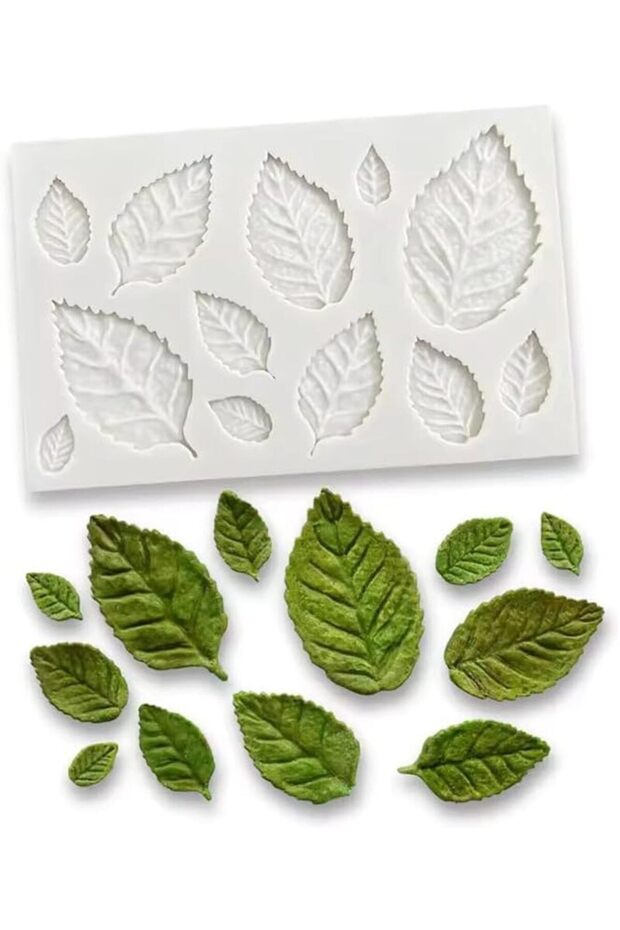 Silicone Candle Mold Candy Dough Mold Multiple Leaf Mold