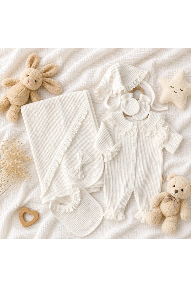 Soft blanketed 5 piece hospital exit set