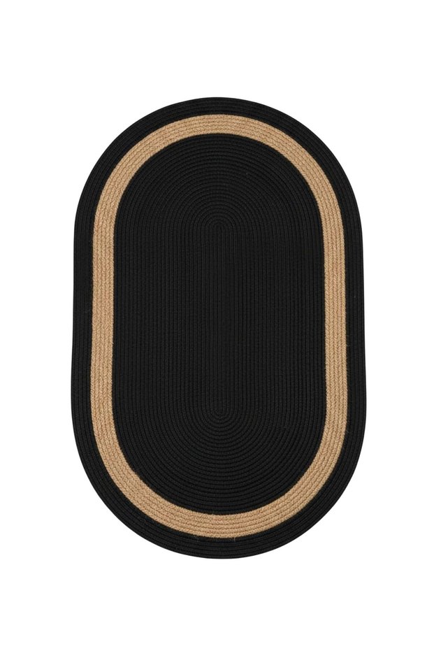 Wicker Striped Jute Mat | Bathroom & Balcony | Washable Natural Mat | 4 Colors (40X60 - 50X80 - 60X100 cm)