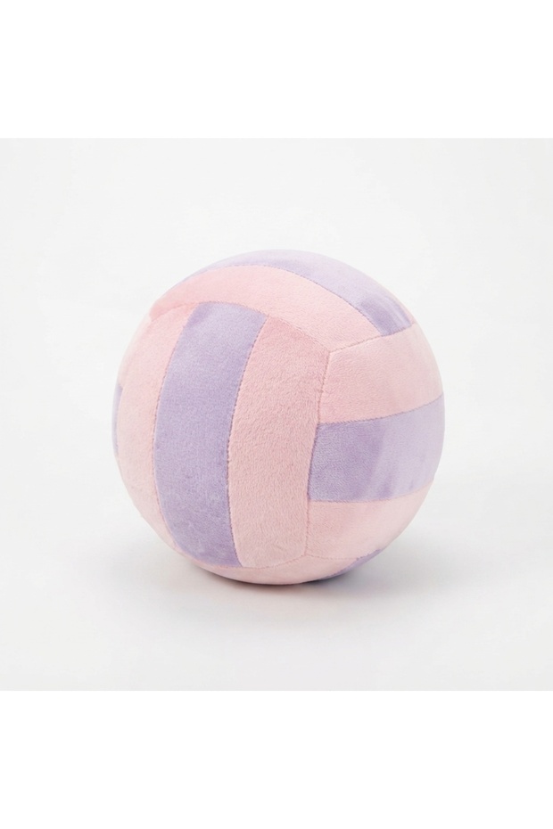 Volleyball Ball Figured Pillow - Pink / Purple - 20 cm