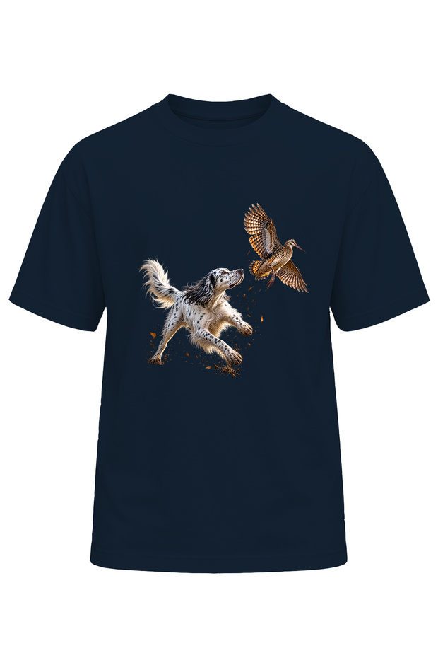 Unisex Hunting Dog and Hound Printed T-Shirt – Hunting Outdoor Nature Themed Tee Shirt