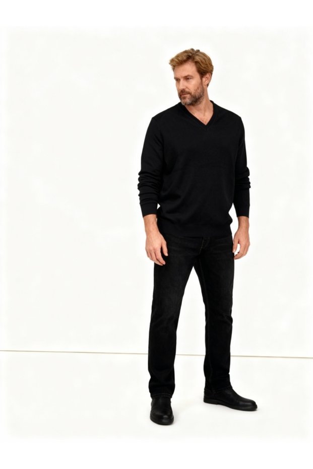 Rüya men's 100% cotton knit crew neck sweater