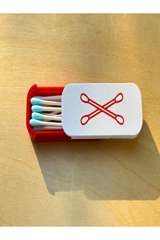 2 Pieces of Cotton Swab Storage Box Suitable for Travel