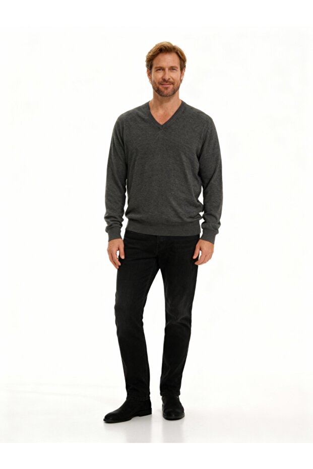 Rüya men's 100% cotton knit crew neck sweater