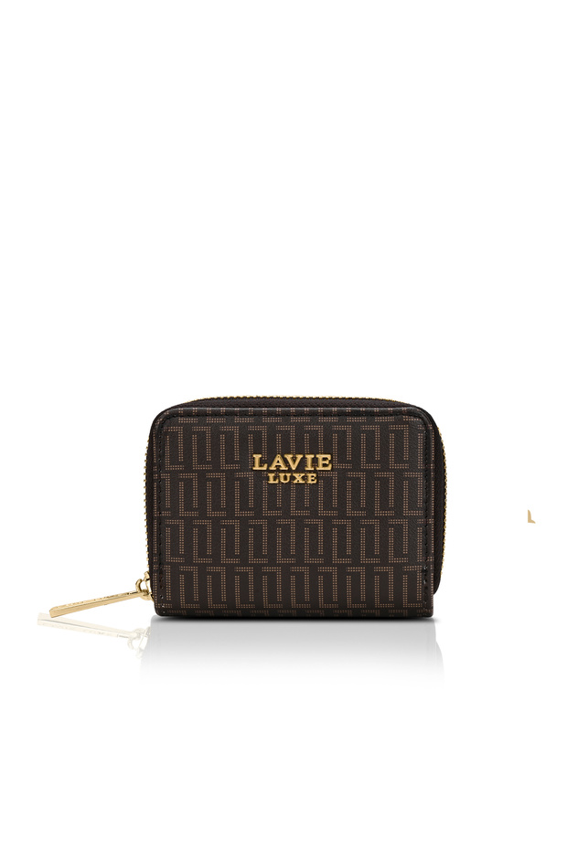 Women's Monogram Belle Small Card Wallet (Choco)