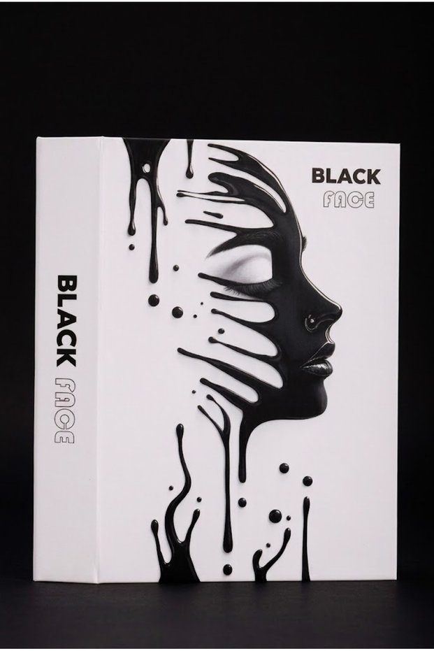 Black Faoe Book 1Pc Home Decoration