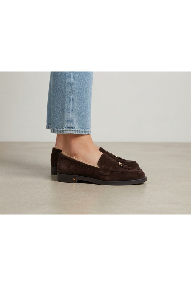 Genuine Leather Buckle Casual Women's Shoes