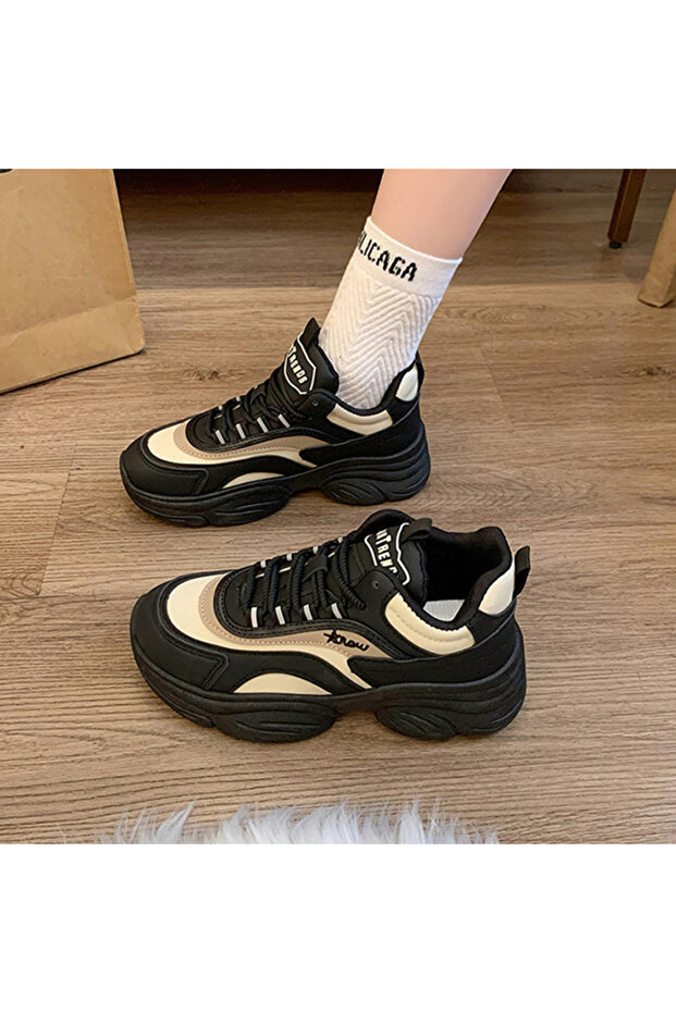 Women's High-Top Chunky Lace-Up Sneakers
