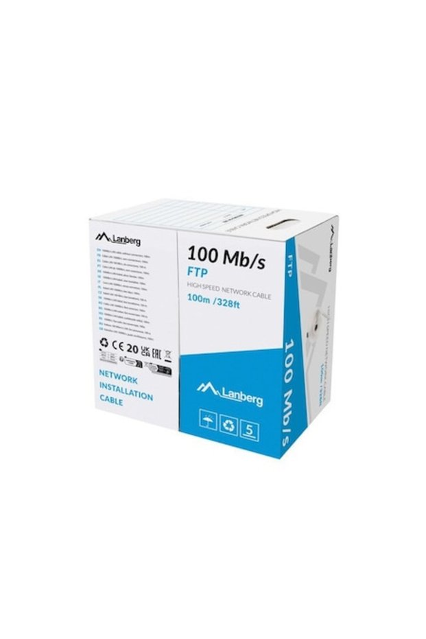 LAN FTP Cable 100MB/S 100m, grey