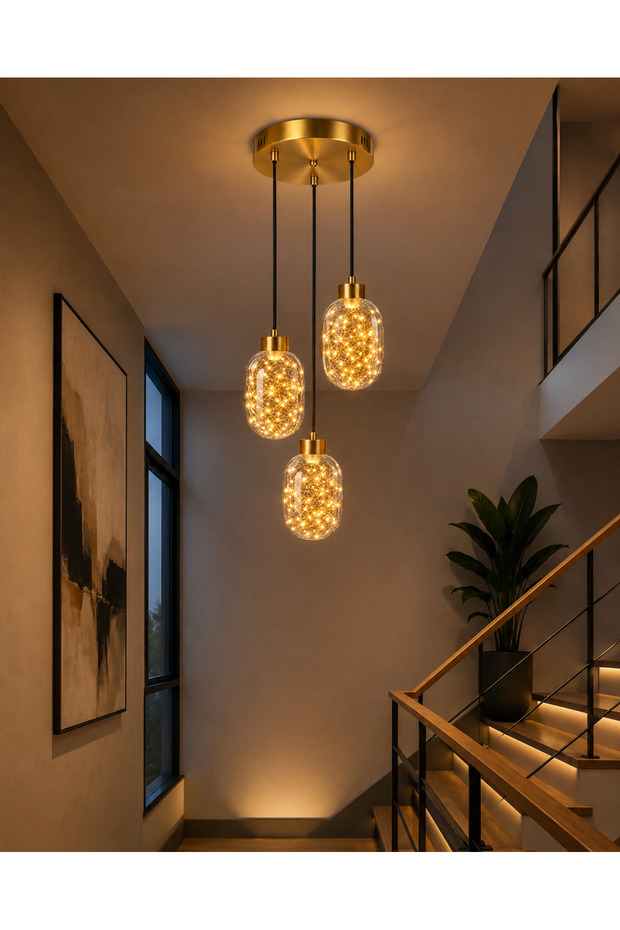 Fairy Glow 3'LÜ Sarkıt Avize