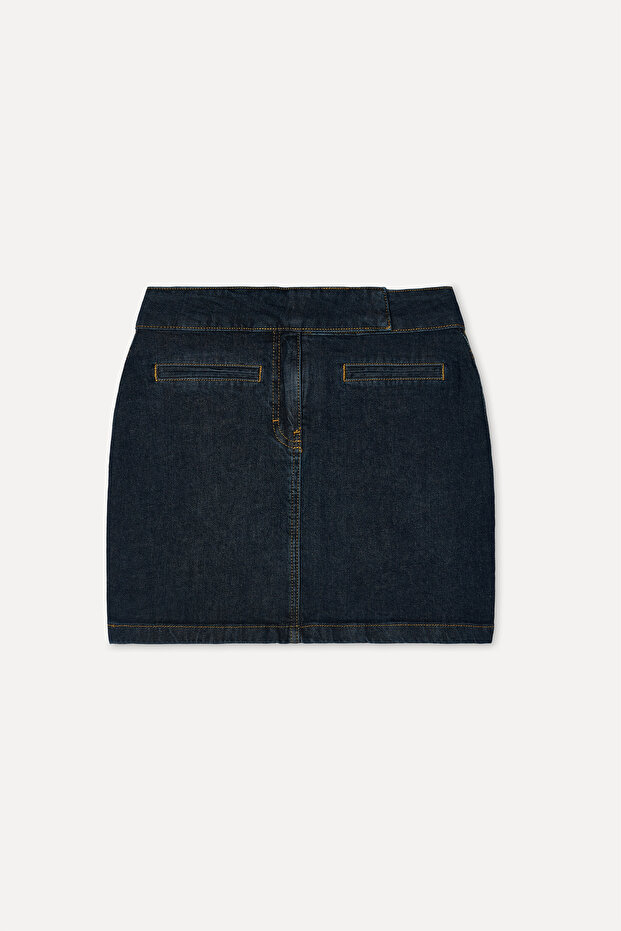 Women's Indigo Mini Jean Skirt