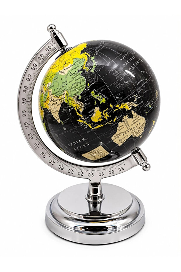 Decorative World Globe with Metal Stand 4156-Bla