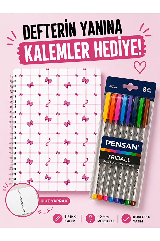 Patterned Unlined Spiral Notebook A5 Size – 60 Sheets 120 Pages Design Notebook - with Pen Gift