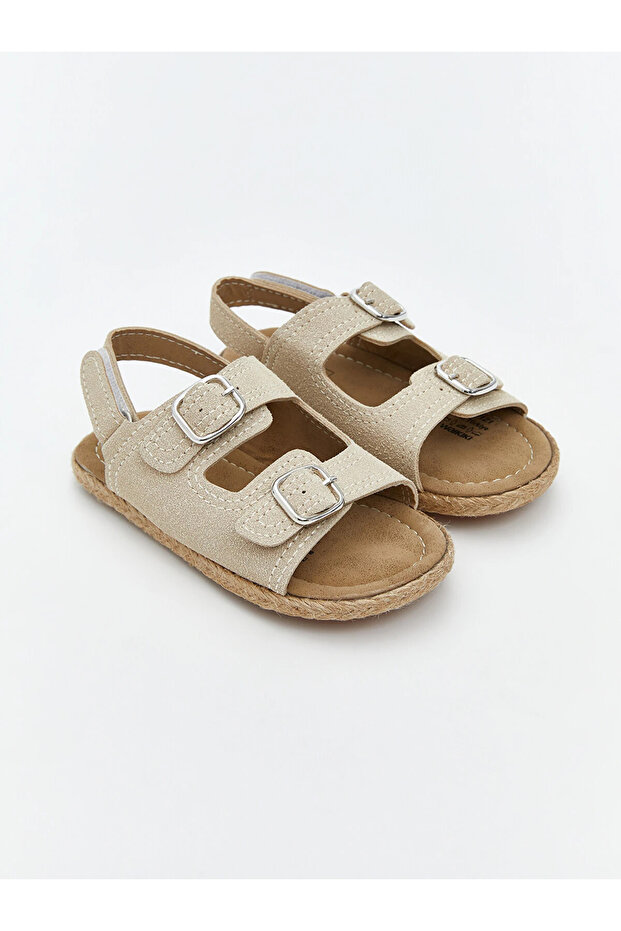 Beige Double-Strapped Boys' Sandals