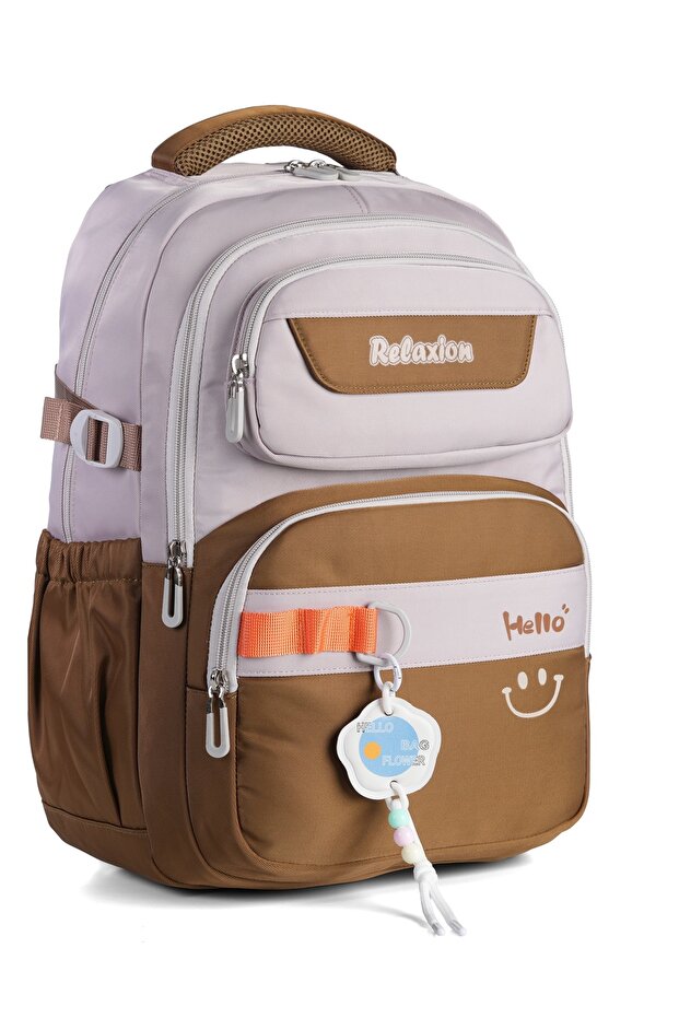 Relaxion Waterproof 5 Compartment Elementary School Middle School High School Unisex Ergonomic Backpack