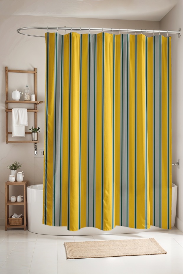 Artistic Process Horse Patterned Shower Curtain, Bathtub Curtain 175X200Cm