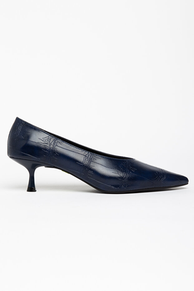 Constanta Navy Blue Women's Heeled Shoes