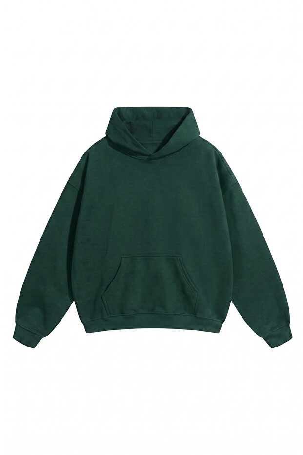 Unisex Men'S/Women's Oversize Cotton Hooded Sweatshirt