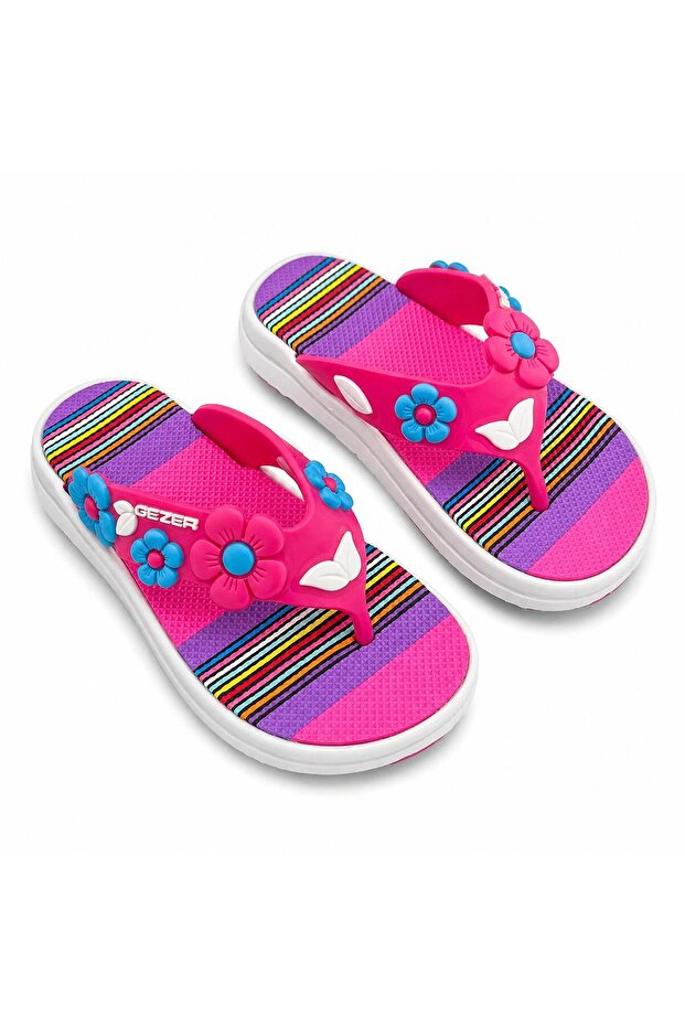 Girls' Soft Sole Water-Resistant Flip-Flops for Sea, Pool, and Beach