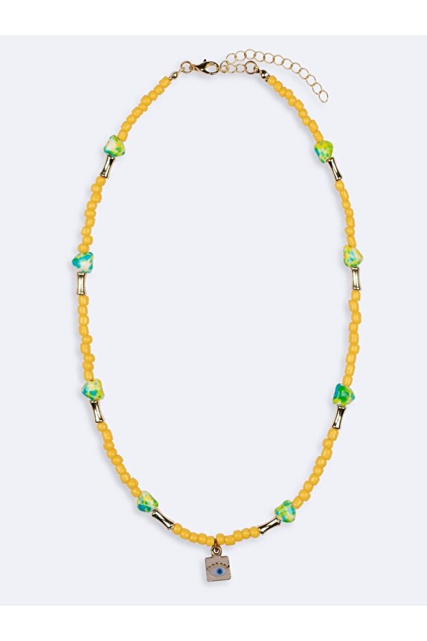 Yellow Beaded Necklace