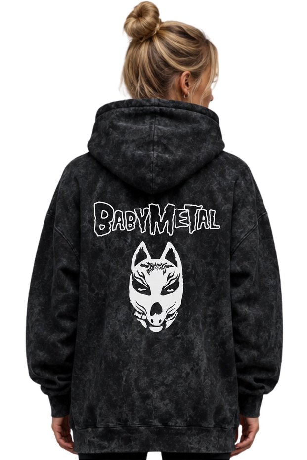 Babymetal Rock Metal Music Band Printed Unisex Oversize Washable Hoodie Sweatshirt