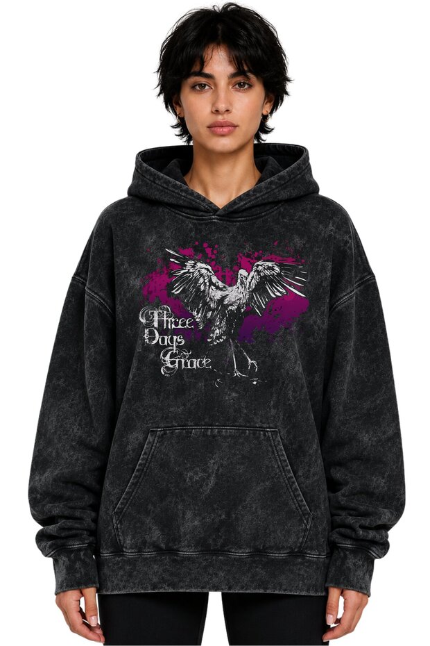 Three Days Grace Rock Metal Music Band Printed Unisex Oversize Washable Premium Hoodie Sweatshirt