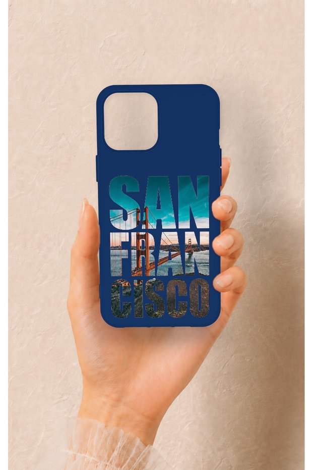 iPhone 12 Pro Max Compatible San Francisco Patterned Silicone Case