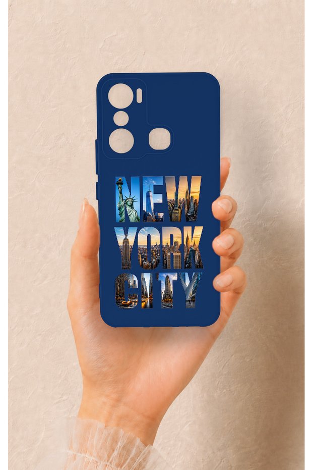 Infinix Hot 20I Compatible New York City Patterned Silicone Case