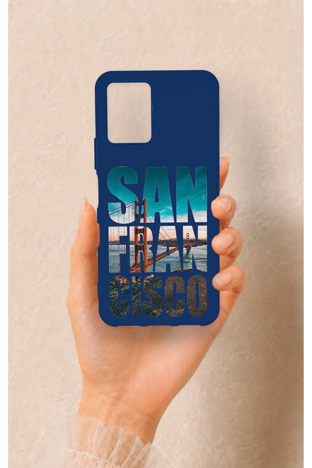 Vivo Y33S Compatible San Francisco Patterned Silicone Case