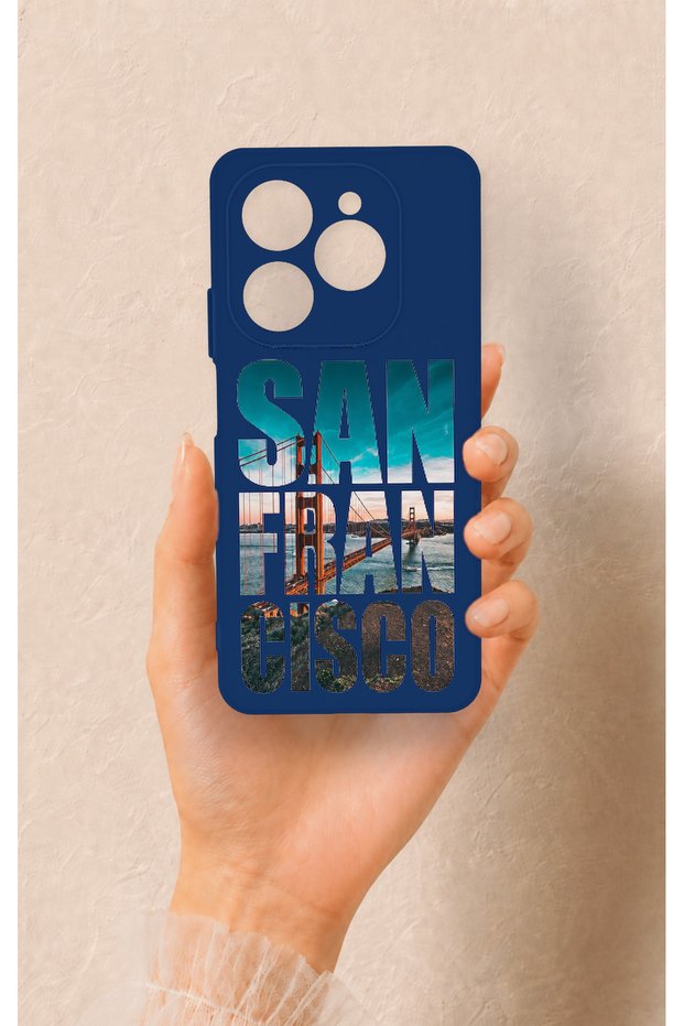 Tecno Spark 20 Pro Compatible San Francisco Patterned Silicone Case