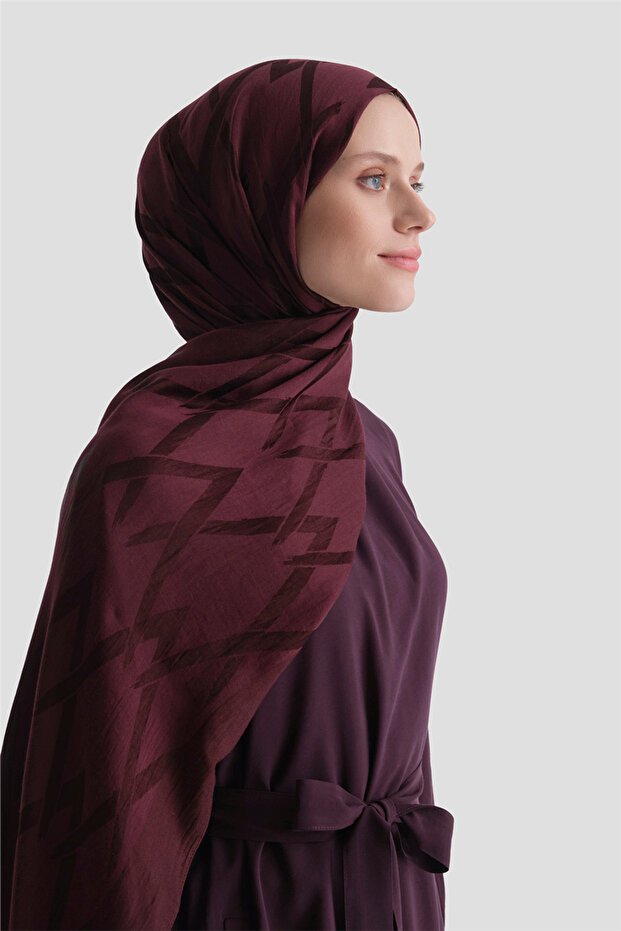 Lyocell Naia Zigzag Pattern Shawl 1- 51