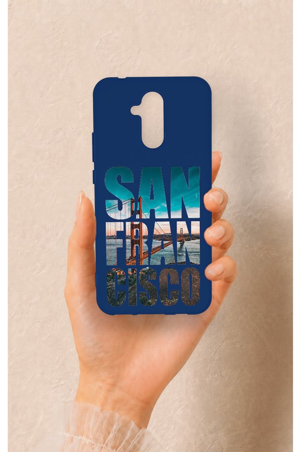 Huawei Mate 20 Lite Compatible San Francisco Patterned Silicone Case