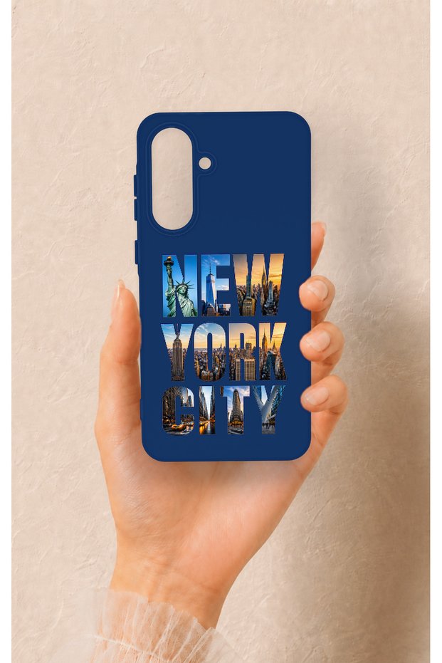 Samsung A56 Compatible New York City Patterned Silicone Case