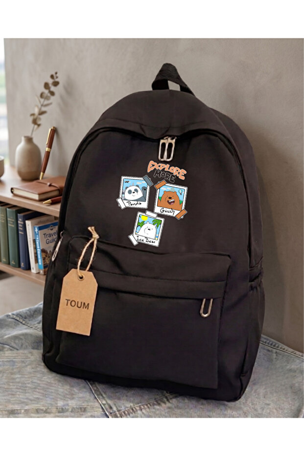 Cute Bear Design Backpack