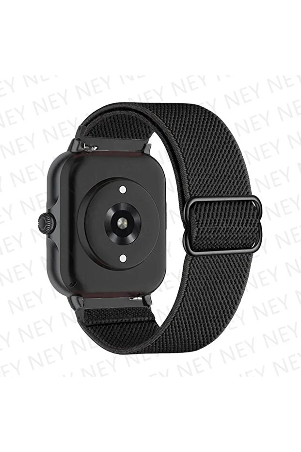 22mm watch band Black 18 Nylon Elastic band For Amazfit gts-gtr 4-3-2-2e-mini-pro-Stratos Bohemian S