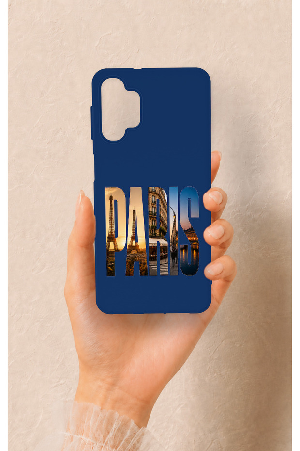 Samsung A32 Compatible Paris Patterned Silicone Case