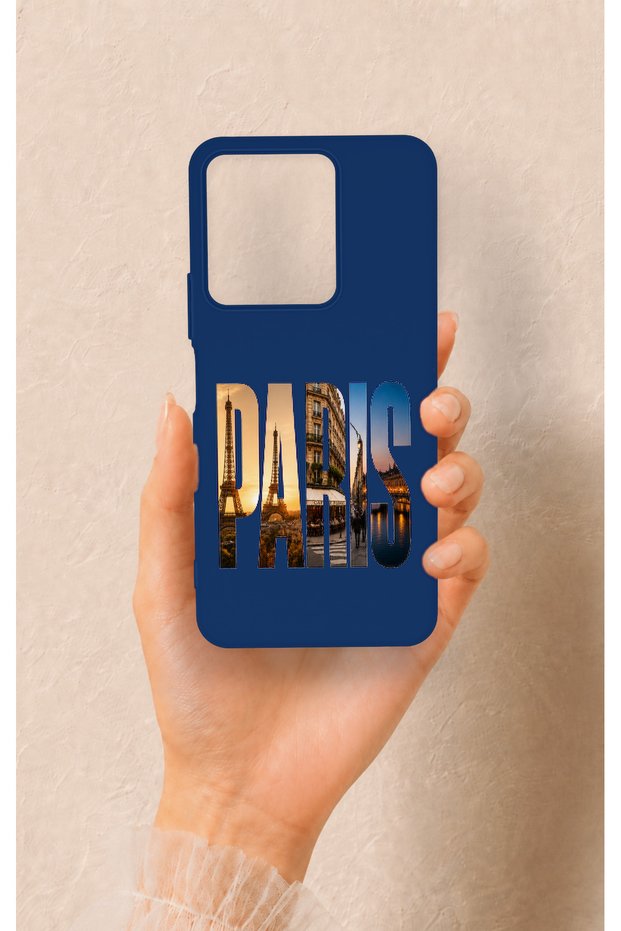 Vivo Y35 Compatible Paris Patterned Silicone Case