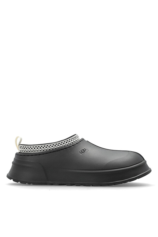 Women's Eva Upper Surface Wool Inside Low-Top Black Slippers